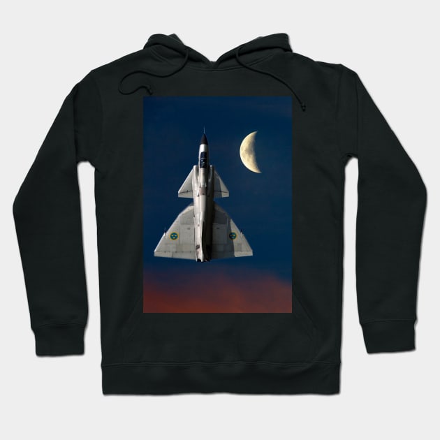 SAAB Viggen and The Moon Hoodie by captureasecond